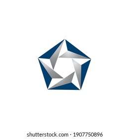 star pentagon logo design inspiration