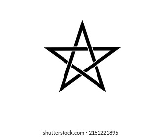 star pentagram logo icon on white background