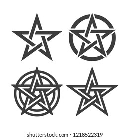 Star Of Pentagram Symbol Vector Image