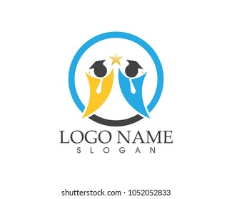 Star people education logo design concept