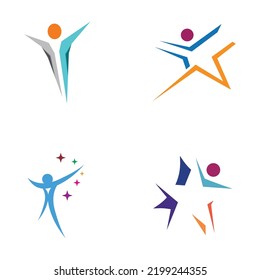 star people logo design with vector illustration