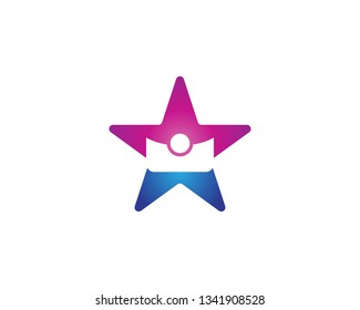 Star people logo template