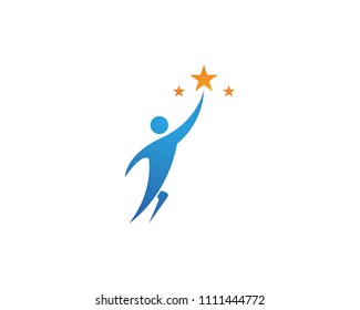 Star people Logo Template vector icon illustration design