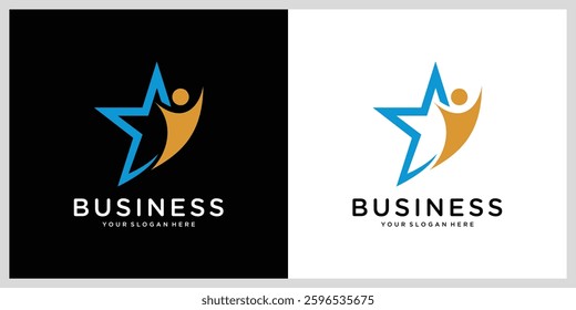 Star People Logo Template vector icon illustration design