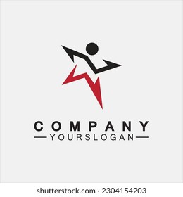 Star people success logo and symbol icon Template