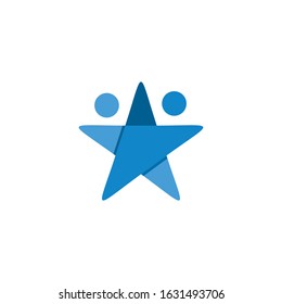 star people team logo vector