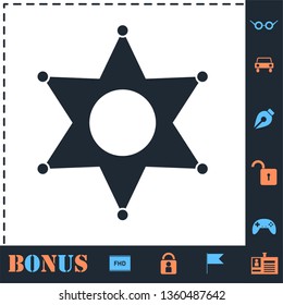 Star. Perfect icon with bonus simple icons