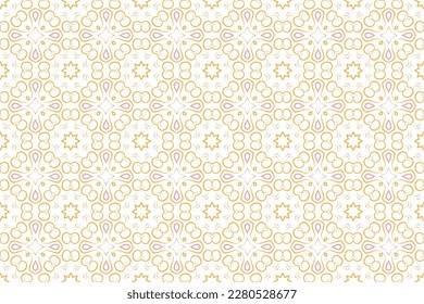 Star and petals design with Vector Geometric Textures using Seamless Patterns.
