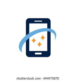 star phone technology logo template