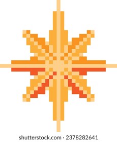 Star Pixel art vector image 