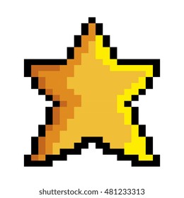 star pixel game figure