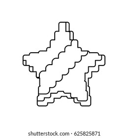Star Pixelated videogame
