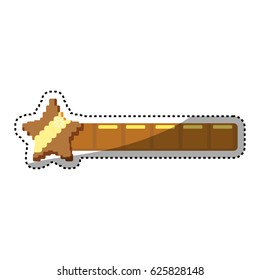 Star Pixelated videogame