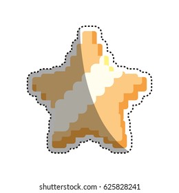 Star Pixelated videogame