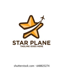 Star Plane Logo Design