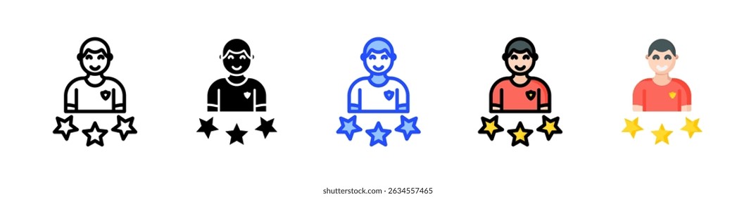 Coleção De Ícones Do Player Com Vários Estilos