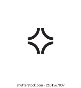 
star, plus, epic, square, letter X simple symbol logo vector