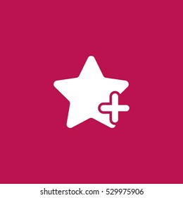 star plus favorite icon vector, can be used for web and mobile design