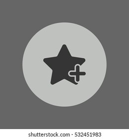 star plus favorite icon vector, can be used for web and mobile design