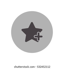 star plus favorite icon vector, can be used for web and mobile design