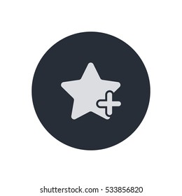star plus favorite icon vector, can be used for web and mobile design