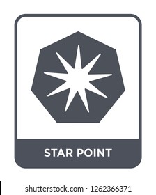 star point icon vector on white background, star point trendy filled icons from Ultimate glyphicons collection, star point simple element illustration