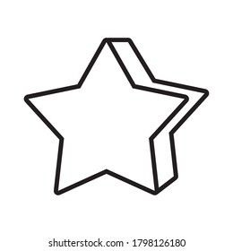 star pop art line style vector illustration design