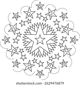 star premium background mandala eps 10