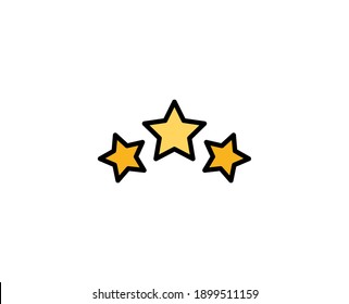 Star premium line icon. Simple high quality pictogram. Modern outline style icons. Stroke vector illustration on a white background. 