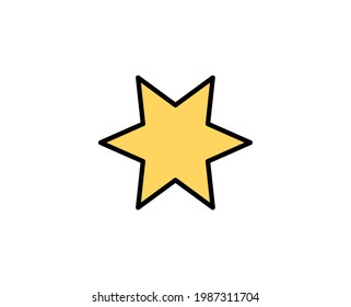 Star premium line icon. Simple high quality pictogram. Modern outline style icons. Stroke vector illustration on a white background. 