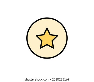Star premium line icon. Simple high quality pictogram. Modern outline style icons. Stroke vector illustration on a white background. 