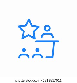 star presentation icon sign vector
