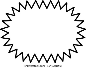 Star Price Sticker Line Art Icon Stock Vector (Royalty Free) 1541701043 ...