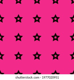 star print a pink, vector seamless pattern for clothing or print