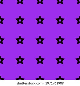 star print a purple, vector seamless pattern for clothing or print