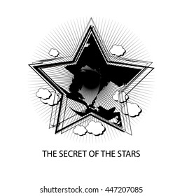 Star print t-shirt