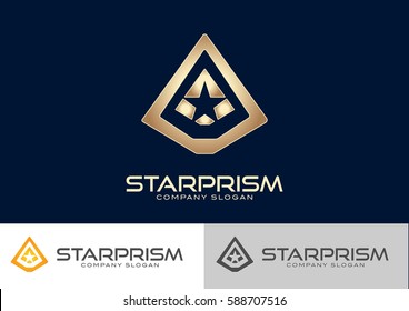 Star Prism Logo Template Design Vector 
