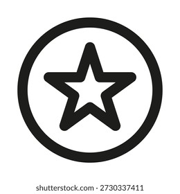 Ícone de linha Star professional. Ícone vetor de linha profissional com conceito de realização moderna, design de contorno limpo mínimo e símbolo favorito escalável
