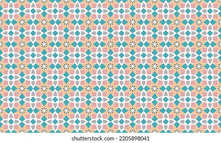 Star and racangle geometric pattern. Middle east themed pattern