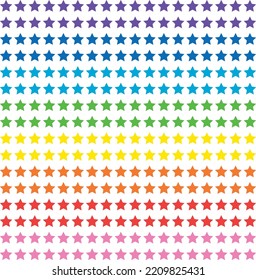 Star rainbow colorful art graphic