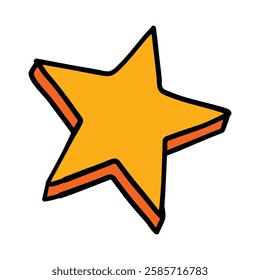 star ramadan kareem element doodle illustration hand drawn