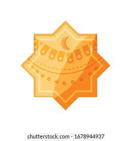 star ramadan on white background vector illustration design