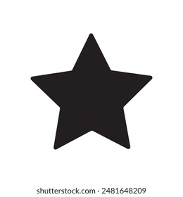 Star rank icon vector sign