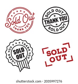 Star Rate Sold Out Stamp Badge Emblem Logo for Done Deal Buy Sell Product Online Store logo design