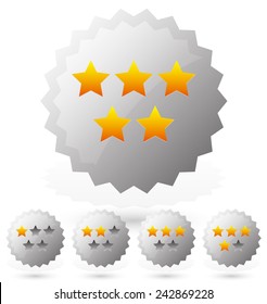 Star rating badges