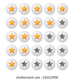 Star rating. Classification, ranking, stars