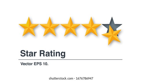 
Star rating, clean modern and elegant design.