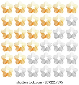 Star rating element. Grade, rank, ranking concept. Feedback, customer satisfaction icon, vector