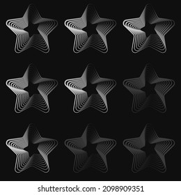 Star rating element. Grade, rank, ranking concept. Feedback, customer satisfaction icon, vector