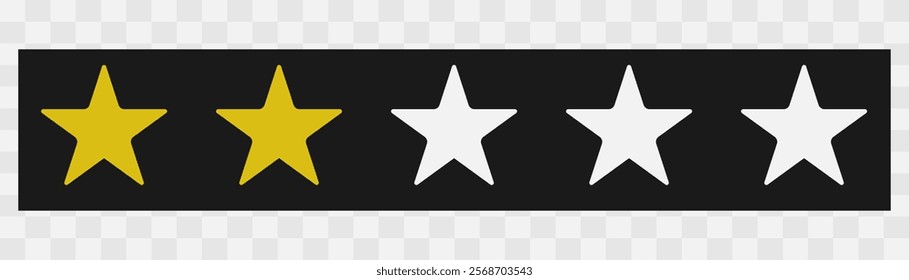 Star Rating Emblems. Five Stars. Vector Illustration Rating stars badges. Feedback or review. Rank, level of satisfaction rating. Five stars customer product review. 1,2,3,4,5 star rating icon.  eps10